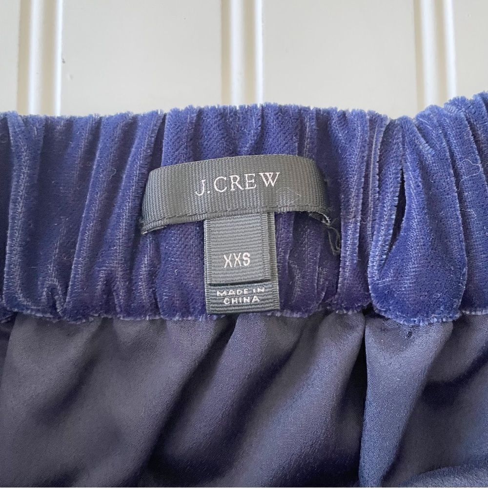 J. Crew Velour Skirt - Vivid Ink - Size XXS - Picture 3 of 4